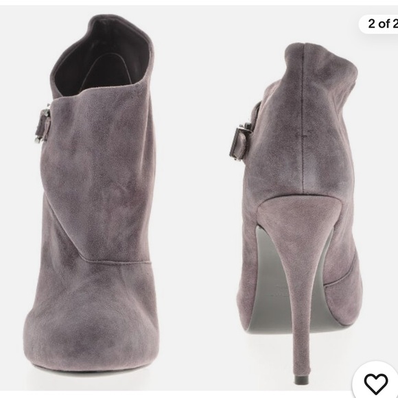 Leather boots heels stiletto almond toe platform dress bootie Victoria secret - Picture 2 of 14